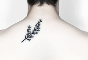 sprig of rosemary tattoo idea