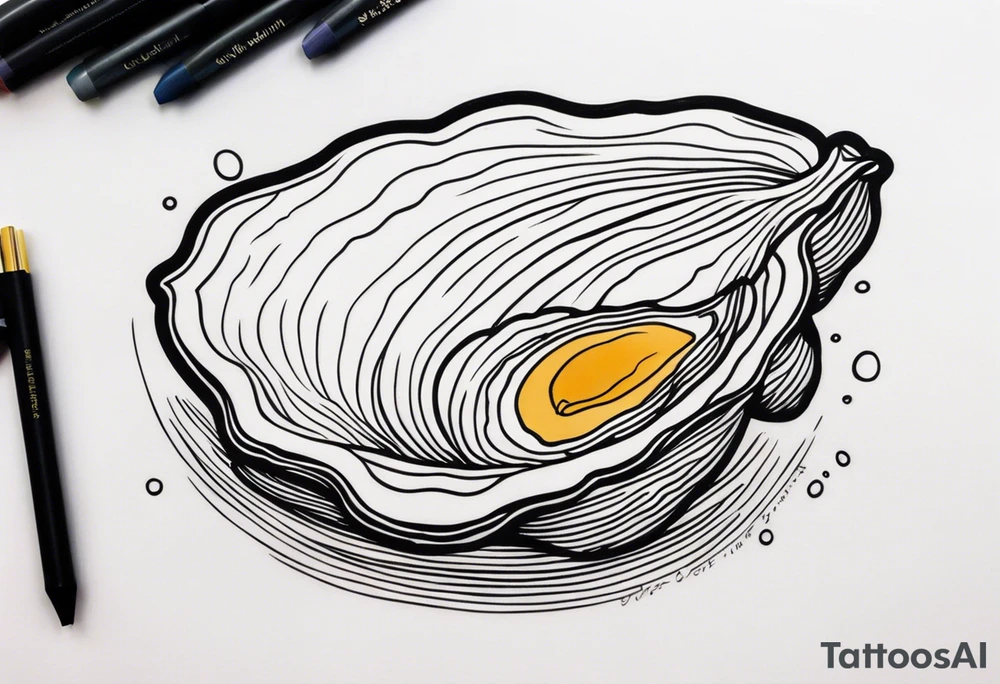 The world is your oyster tattoo idea