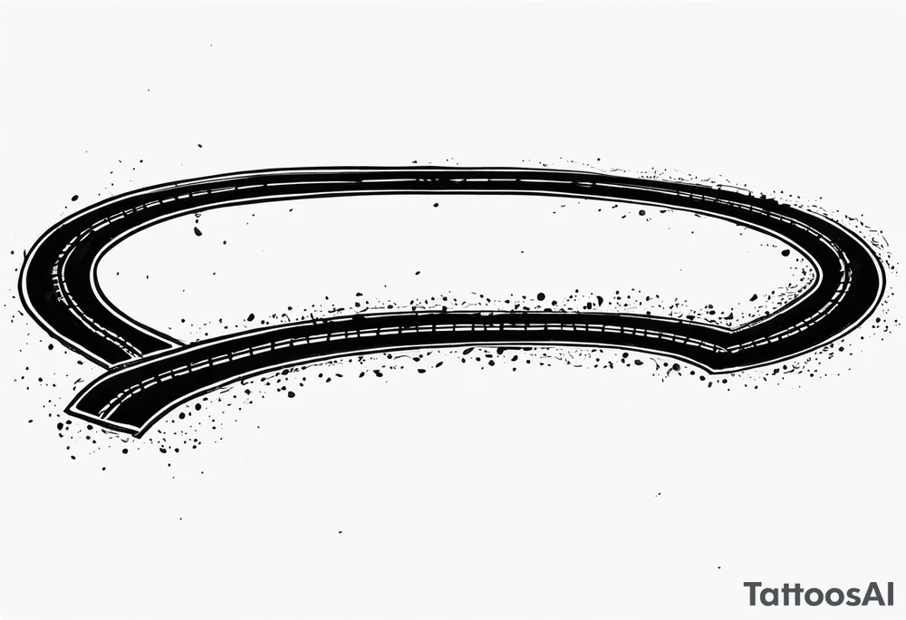 Horseshoe and mud tracks tattoo idea