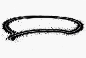 Horseshoe and mud tracks tattoo idea