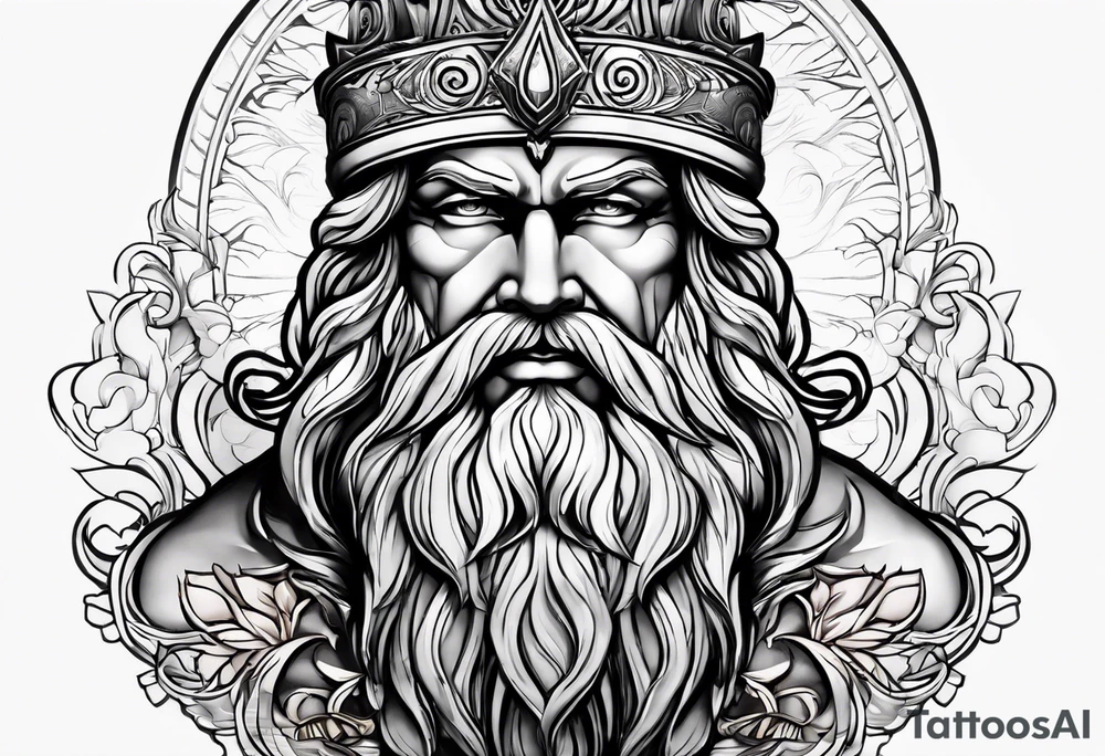 Zeus god tattoo idea