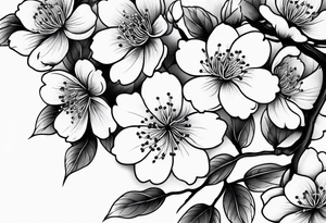 cherry blossom tattoo idea