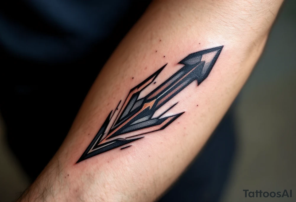 Japanese arrow tattoo idea