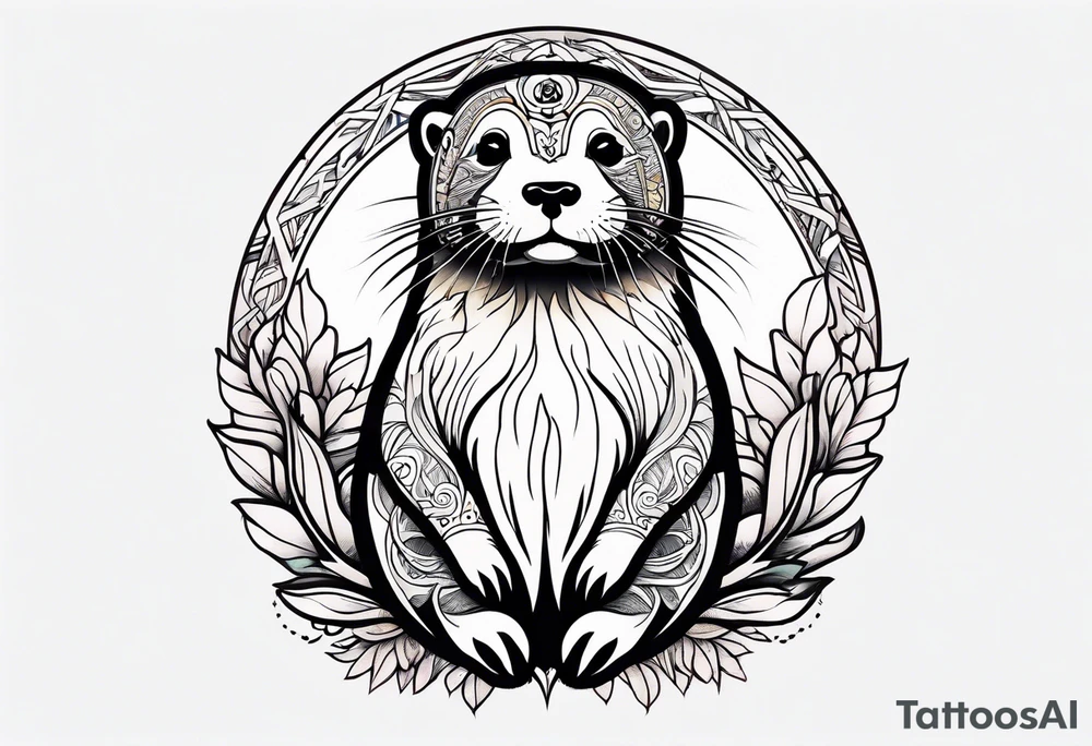 Hippie Otter tattoo idea