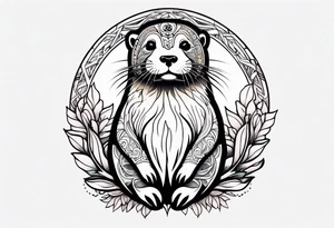 Hippie Otter tattoo idea