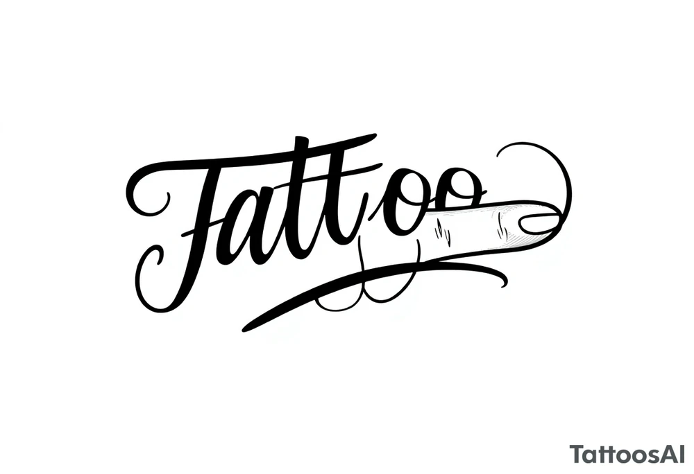 finger tattoo on the finger tattoo idea