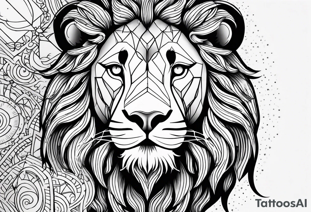 Zodiac Leo tattoo idea