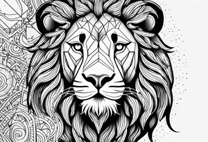 Zodiac Leo tattoo idea