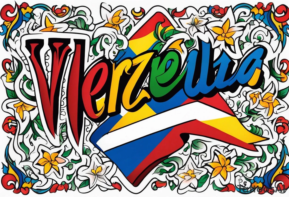 The word "Venezuela" tattoo idea