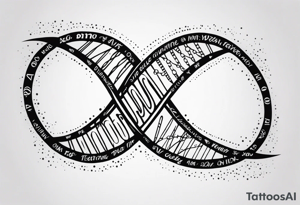 DNA strand tattoo idea