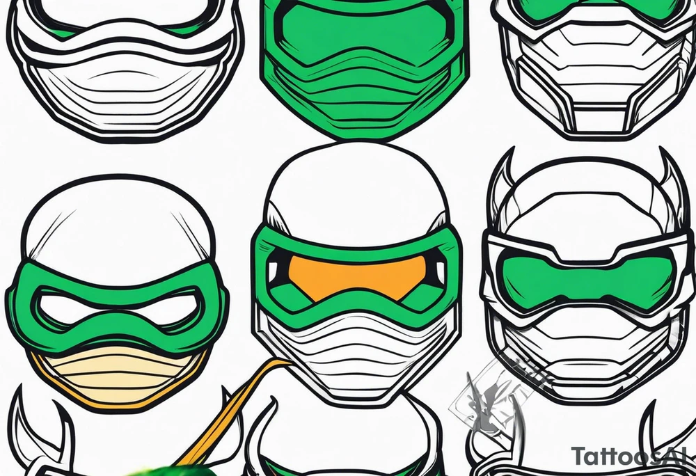 Ninja turtle mask tattoo idea