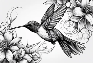 humming bird tattoo idea