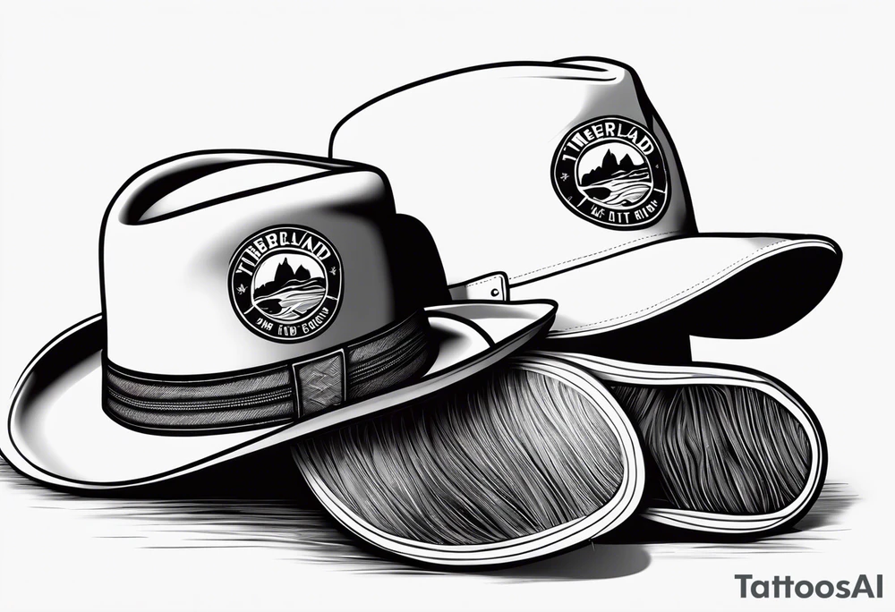 Keep it simple. A pair of timberland boots next to two flip flops and a cowboyhat on the Beach. tattoo idea