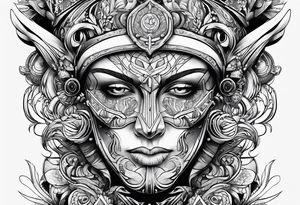 Futuristic tattoo idea