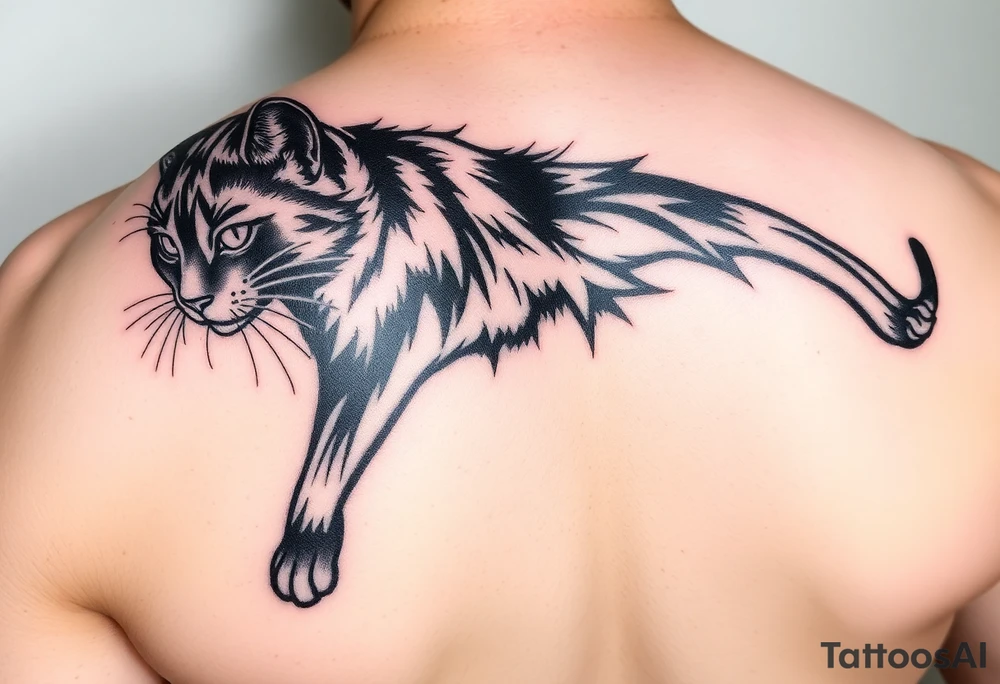 Black Cat tattoo idea