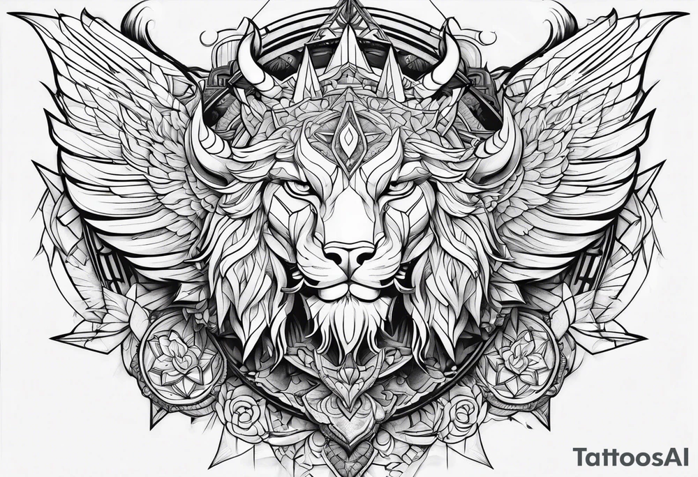 Lucifer com asas tattoo idea