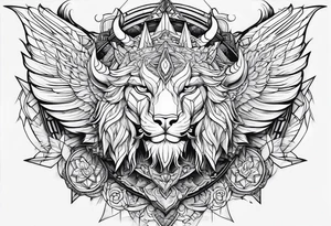 Lucifer com asas tattoo idea