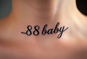 88baby tattoo idea
