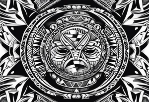 Pacific island tribal tattoo idea