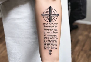 bible verse tattoo on forearm tattoo idea