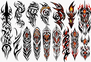 tribal full sleeve tattoo idea