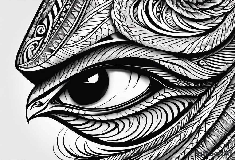 Copperhead eyes left and right tattoo idea
