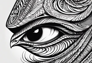 Copperhead eyes left and right tattoo idea