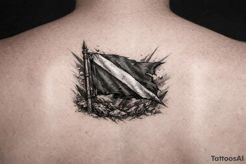 dive flag tattoo idea