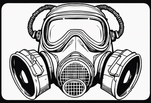kindred gasmask tattoo idea