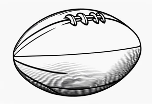 RUGBY BALL tattoo idea