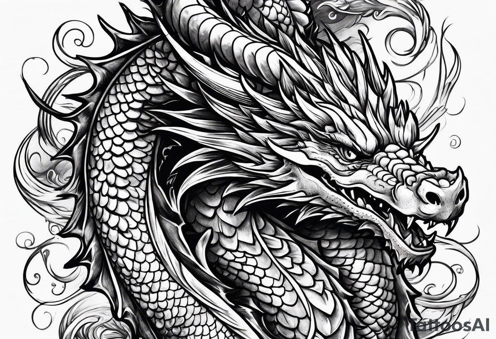 Dragon tattoo idea