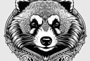 Angry badger tattoo idea