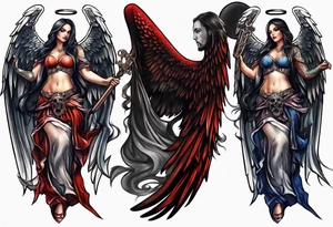 angel of death tattoo idea