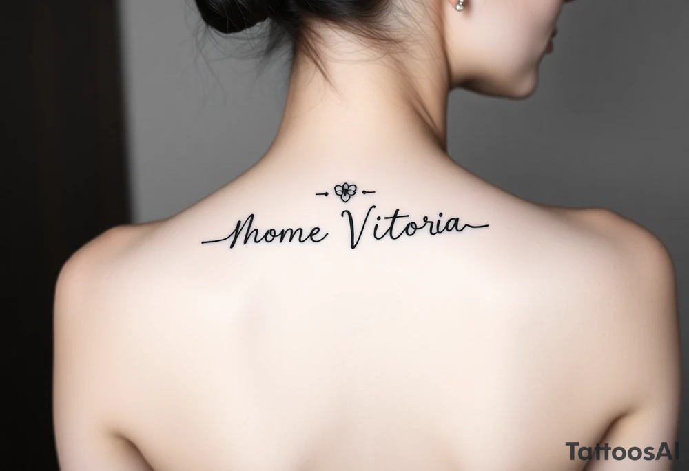 Nome Vitória tattoo idea