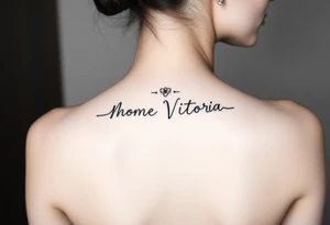 Nome Vitória tattoo idea