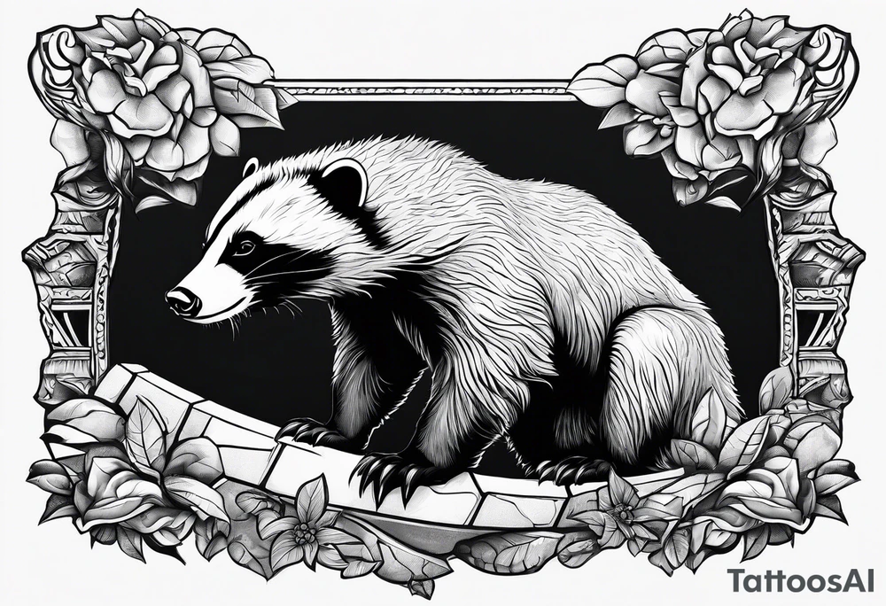honey badger climbing wall, claws tattoo idea