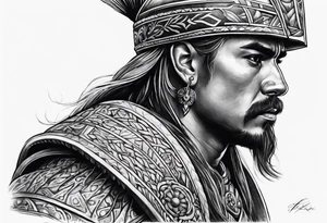Spanish warrior tattoo idea