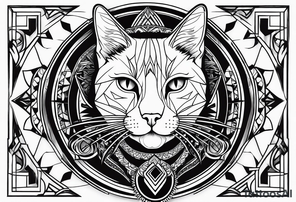 Black Cat tattoo idea