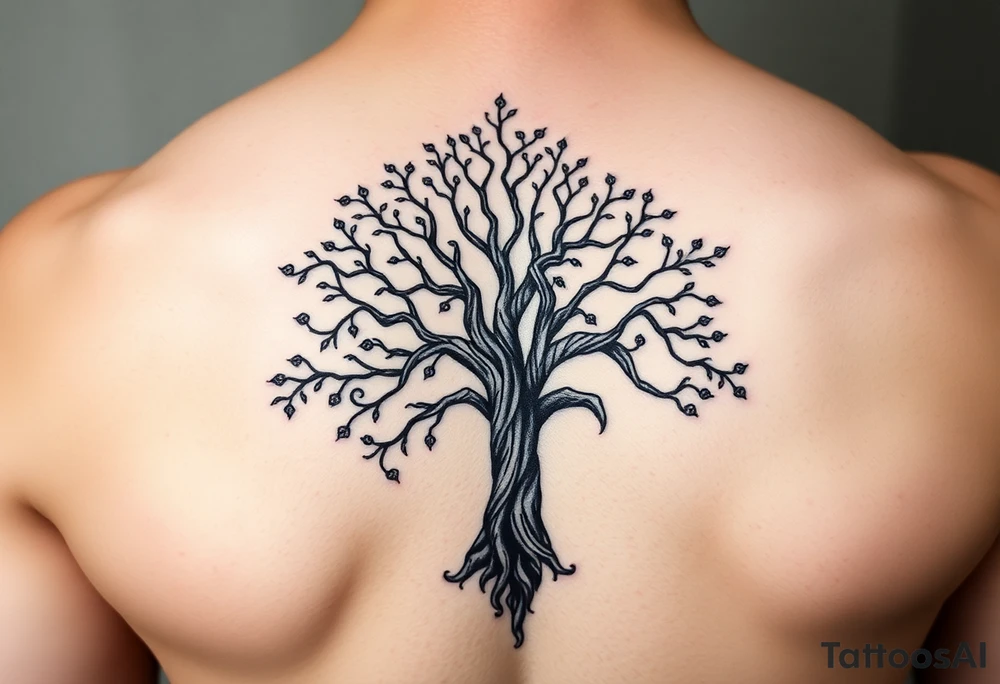 Tree of life with a Victorian feel tattoo idea