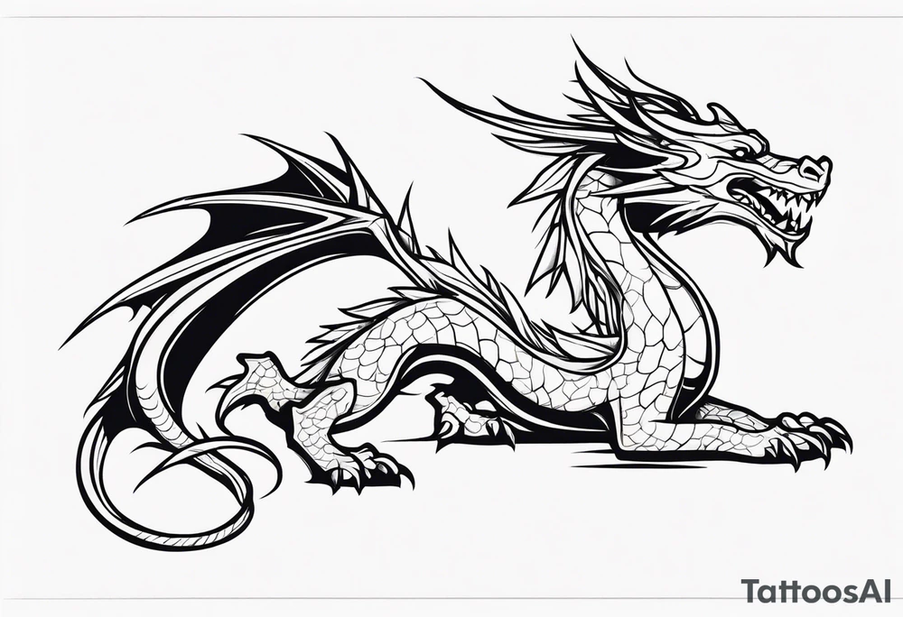 dragon tattoo idea