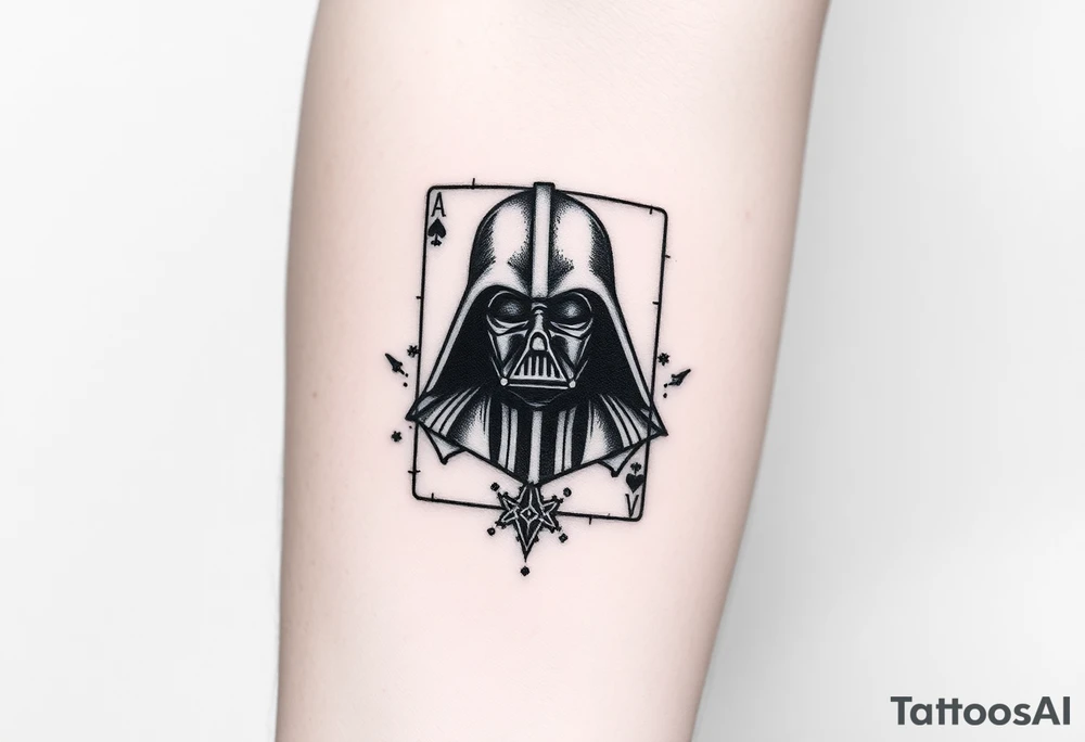 deck o f cards, Darth vader tattoo idea
