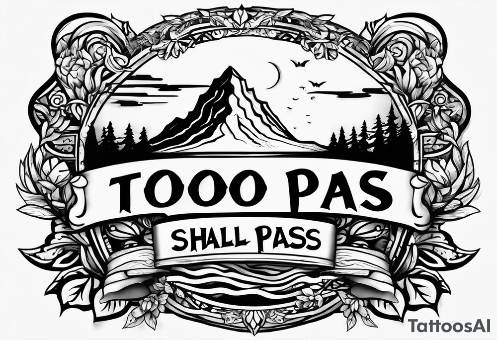This too shall pass written tattoo idea