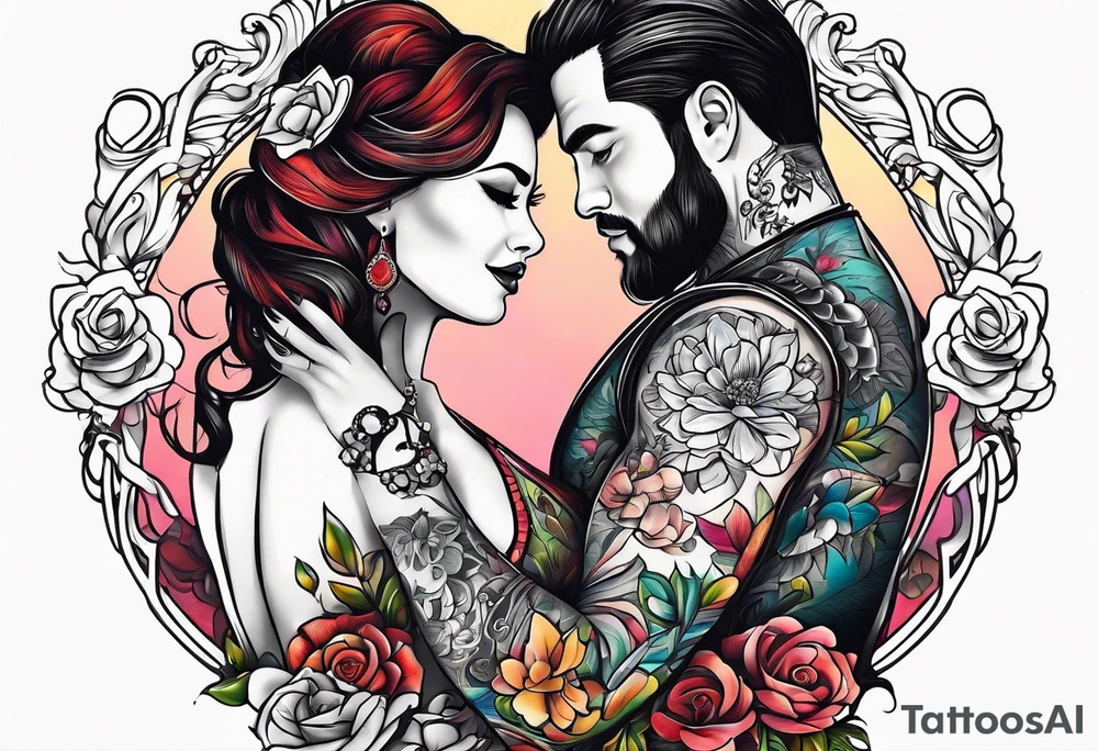 Name of married couple tattoo idea