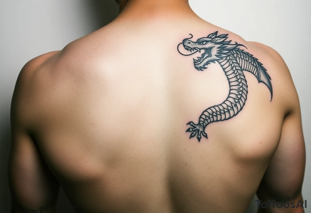 dragon sleeve tattoo idea