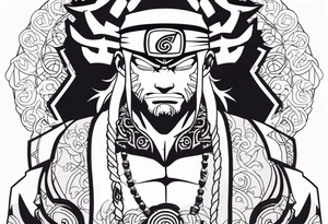 Jiraiya in Sage mode from the anime naruto tattoo idea