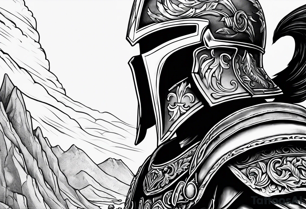“If you’re going thru hell keep going” wrapped around a spartan helmet. tattoo idea “If you’re going thru hell keep going” wrapped around a spartan helmet. tattoo idea