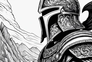 “If you’re going thru hell keep going” wrapped around a spartan helmet. tattoo idea