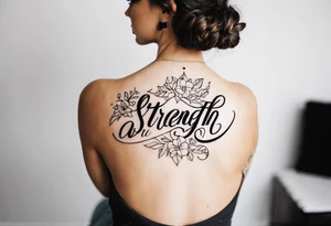 strength of a woman tattoo idea