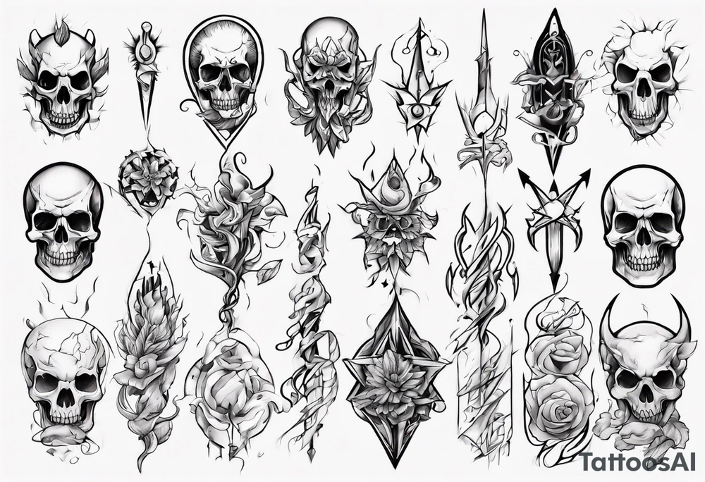 through thick and thin tattoo idea