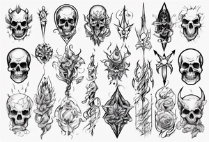 through thick and thin tattoo idea